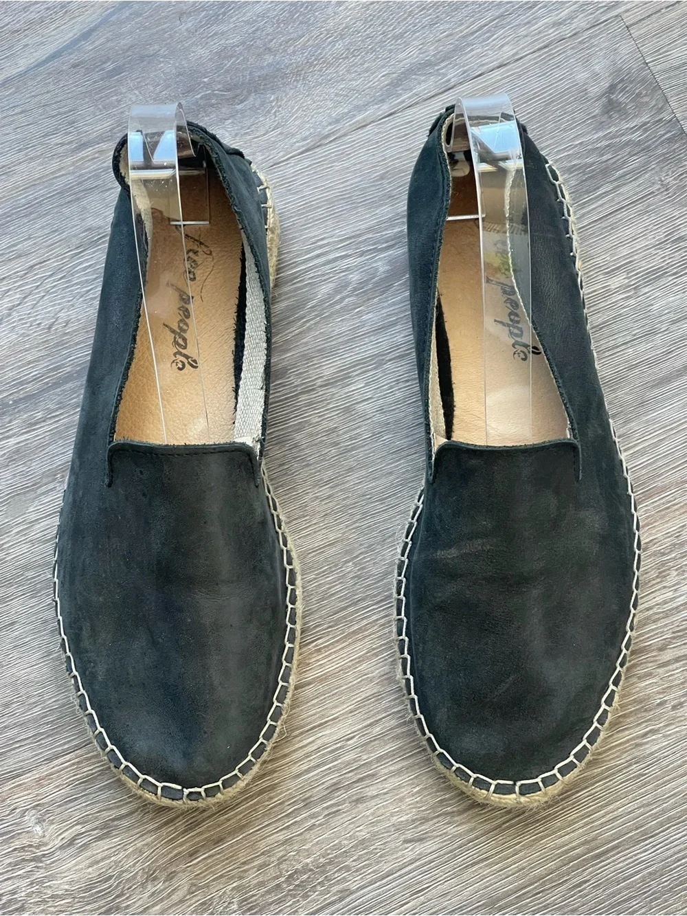 Free People | Black Laurel Canyon Flat Espadrille Loafer Sandals Size 37